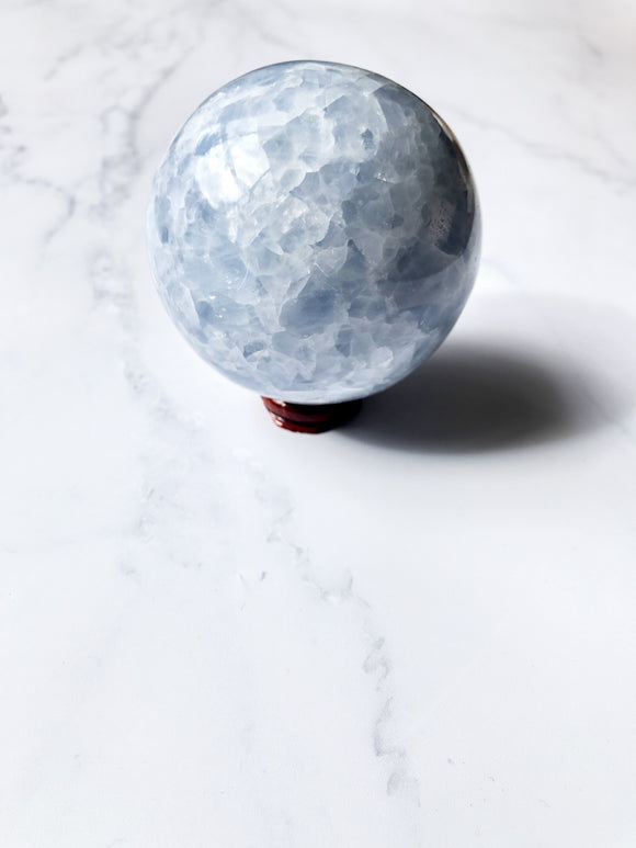 Blue Calcite Sphere