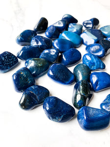 Blue Agate Tumbles